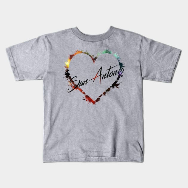 I Love San Antonio Kids T-Shirt by StupidHead